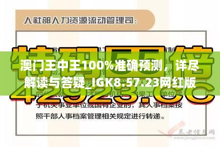 新澳门王中王100%期期中下的警惕虚假宣传-全面释义、解释与落实